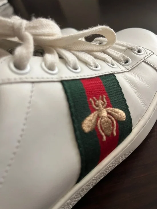 Authentic Gucci Ace Leather Sneaker
Women's size 34.5 (fits 35-35.5) - Picture 8 of 11